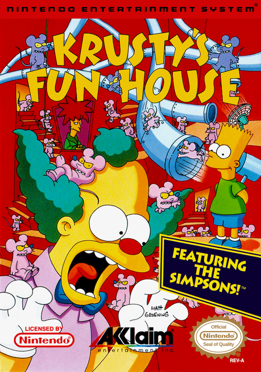 Krusty's Fun House (USA) box art